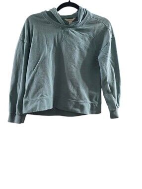 Matilda Jane Dusty Teal Pullover Hoodie size 14 Euc